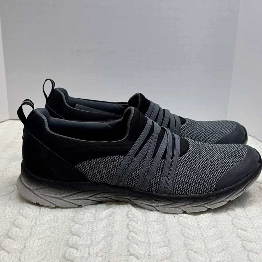 Vionic Women's BRISK JADEN  Sneakers Arch Support SLIP ON 7.5 Black/grey EUC‎